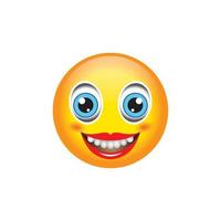 donna Sorridi emoji immagini vettore