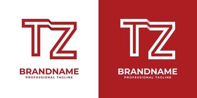 moderno lettera tz logo, adatto per qualunque attività commerciale o identità con tz zt iniziali. vettore