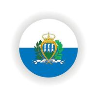 san Marino icona cerchio vettore