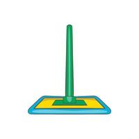 pavimento pulizia Mocio icona, cartone animato stile vettore