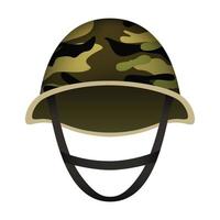 Camo casco di esercito modello, realistico stile vettore