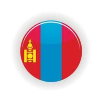 Mongolia icona cerchio vettore