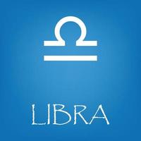 Libra zodiaco cartello icona vettore semplice