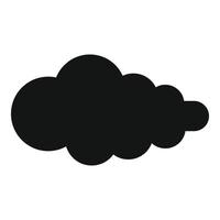 nube con ricaduta icona, semplice stile. vettore