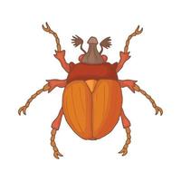 insetto insetto icona, cartone animato stile vettore