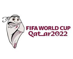 portafortuna fifa mondo tazza Qatar 2022 ufficiale logo simbolo campione design vettore astratto illustrazione