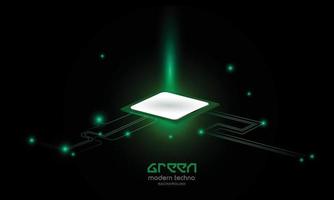 verde tecnologia ,chipset verde chiaro energia astratto vettore sfondo