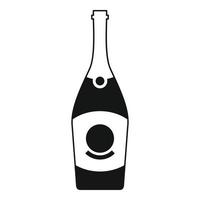 cabernet Champagne icona, semplice stile vettore