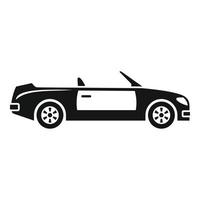 sport cabriolet icona, semplice stile vettore