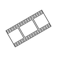 film striscia icona nel schema stile vettore