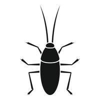 scarafaggio icona, semplice stile vettore