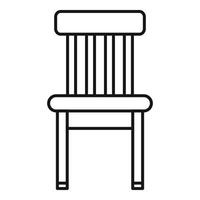 legna classico sedia icona, schema stile vettore
