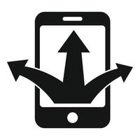 smartphone opportunità icona, semplice stile vettore