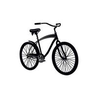 bicicletta icona, semplice stile vettore