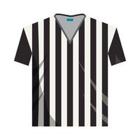 arbitro camicia icona, cartone animato stile vettore