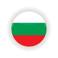 Bulgaria icona cerchio vettore