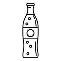 Coca Cola bottiglia icona, schema stile vettore