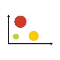 finanza diagramma icona vettore piatto