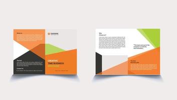 design brochure bifold vettore