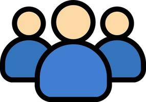 amici gruppo utenti squadra attività commerciale logo modello piatto colore vettore