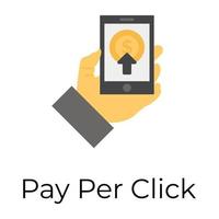 pay per click vettore