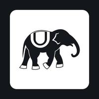 elefante icona, semplice stile vettore