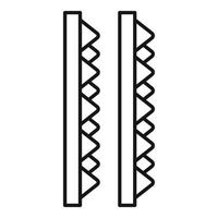 insonorizzazione schiuma icona, schema stile vettore