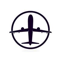 aereo icona vettore illustrazione design logo modello, aereo azienda logo, in viaggio logo,