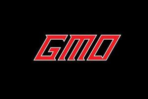 gmd lettera e alfabeto logo design vettore