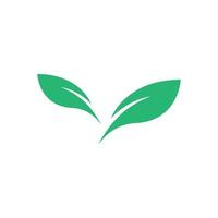 logo foglia verde vettore