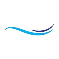 acqua onda logo design vettore