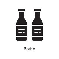 bottiglia vettore solido icona design illustrazione. faccende domestiche simbolo su bianca sfondo eps 10 file