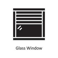 bicchiere finestra vettore solido icona design illustrazione. faccende domestiche simbolo su bianca sfondo eps 10 file