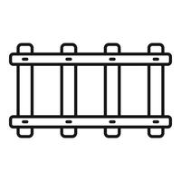 ferrovia icona, schema stile vettore