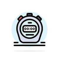 Timer cronometro orologio astratto cerchio sfondo piatto colore icona vettore