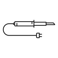 saldatura elettrico icona, schema stile vettore