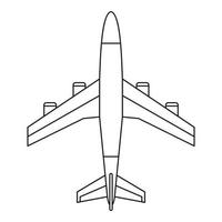aereo icona, schema stile vettore