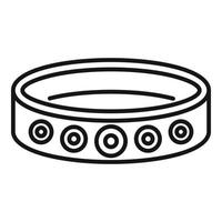 braccialetto accessorio icona, schema stile vettore