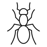 animale formica icona, schema stile vettore