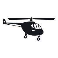 elicottero icona, semplice stile vettore