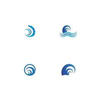 disegno dell'illustrazione di vettore dell'icona dell'onda di acqua