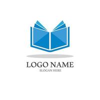 vettore di tecnologia dell'icona del logo del libro digitale