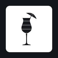 alcolizzato cocktail icona, semplice stile vettore
