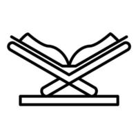 icona della linea del corano vettore