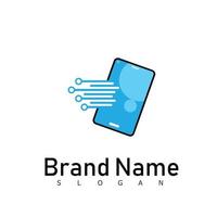 mobile Telefono logo design simbolo vettore