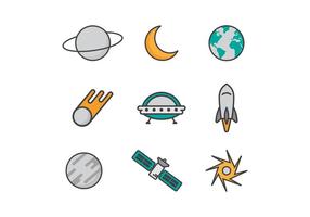 Icone vettoriali gratis astronomia