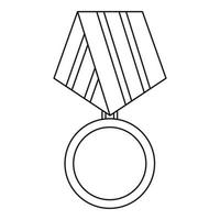 militare medaglia icona, schema stile vettore