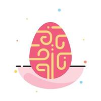 celebrazione decorazione Pasqua uovo vacanza astratto piatto colore icona modello vettore