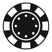 casinò patata fritta icona semplice vettore. poker gioco vettore