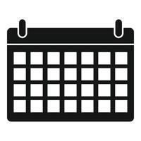 spazio organizzazione calendario icona, semplice stile vettore